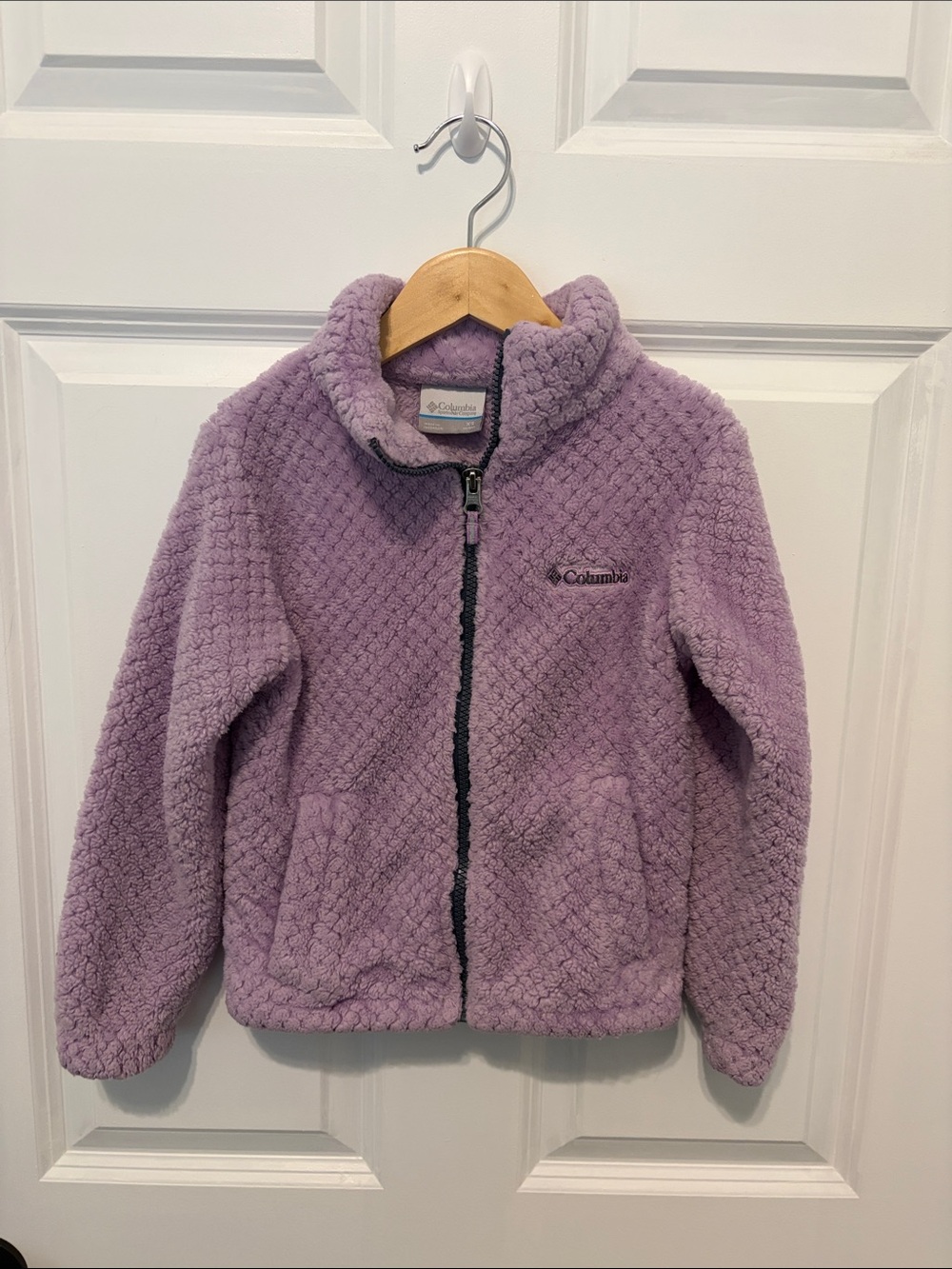 Columbia Lavender Plush Full-Zip Kids Jacket